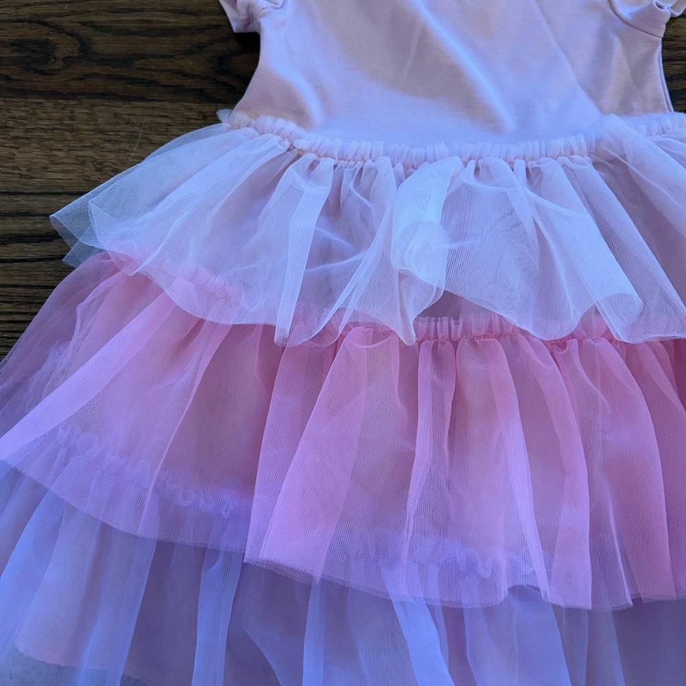 H&M 3/4T Pink Tulle Dress with Flared Skirt - Picture 4 of 9